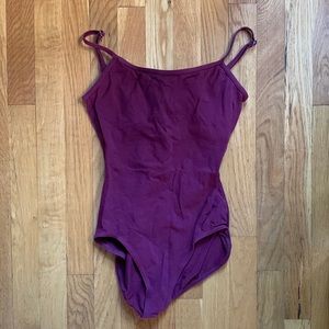 Capezio Cotton Burgundy Leotard